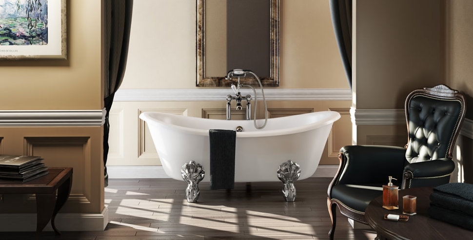 Ванна акриловая Bateau двусторонняя с ножками L1C Bateau Burlington T10F, L1C - Вид №1