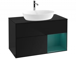 Villeroy&Boch Тумба под раковину Прямоугольная версия F782GSPH Finion Glossy Black Lacquer