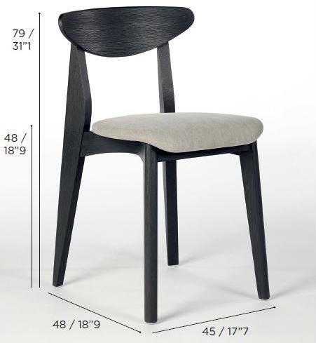 Wildspirit Деревянный стул со встроенной подушкой Ink sun-id-1475210 - Вид №5