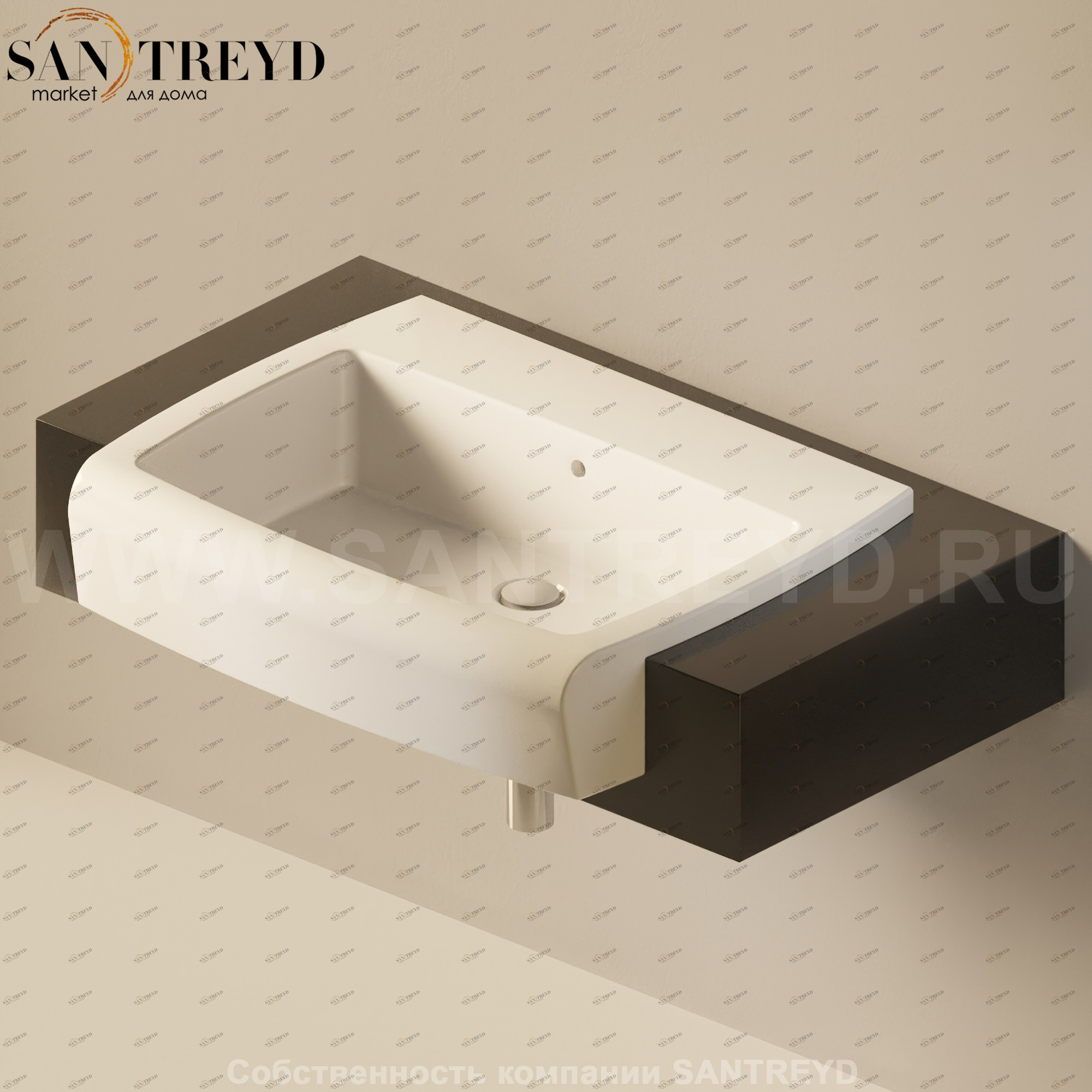 Flaminia UNA Консоль для раковины от 200 до 240 см черная UNA75M2.9017 Ceramica Flaminia UNA75M29017