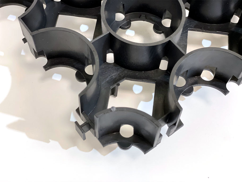 Газонная решетка ЭкоПарк черная 335*335*40мм ГеоПластБорд GPBST-102 - Вид №7