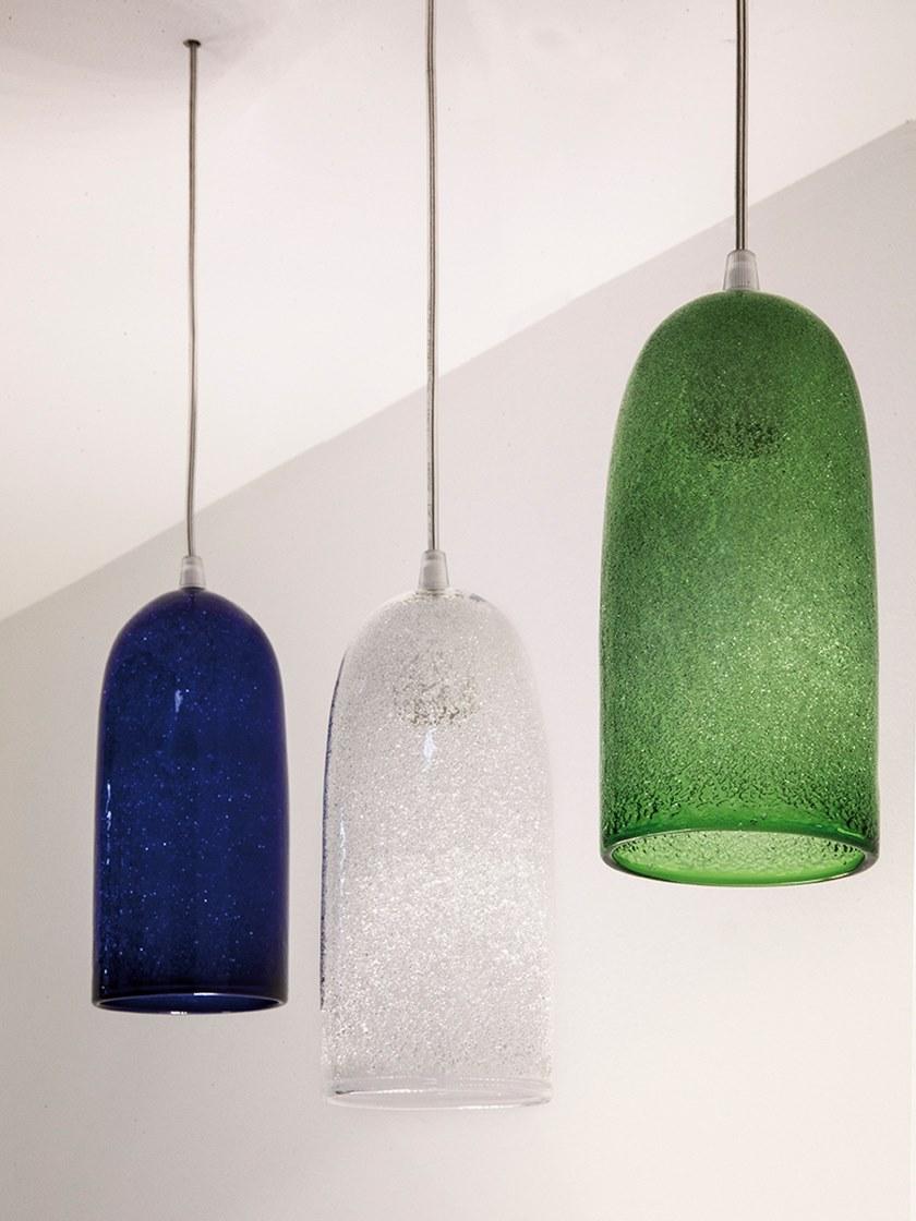 ENGI Светодиодная подвесная лампа из дутого стекла  Endi  - Вид №1