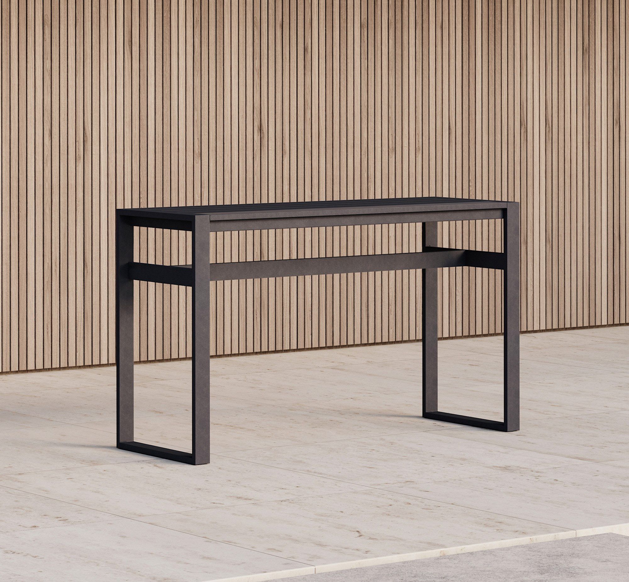 Высокий прямоугольный алюминиевый стол с порошковым покрытием Case Eos ARCH-00082338 - Вид №3