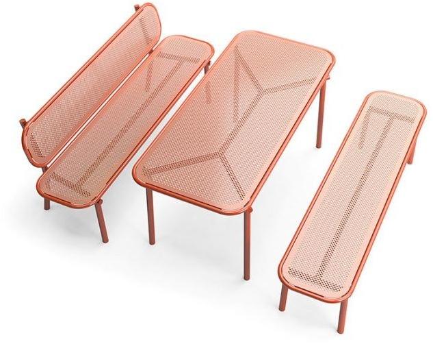 VESTRE Прямоугольный стол для общественных мест из оцинкованной стали Pop sun-id-1512266 - Вид №1