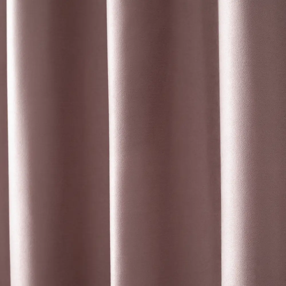 Штора на ленте 140x260 см цвет пыльная роза GARDEN STLM-2111558 - Вид №1