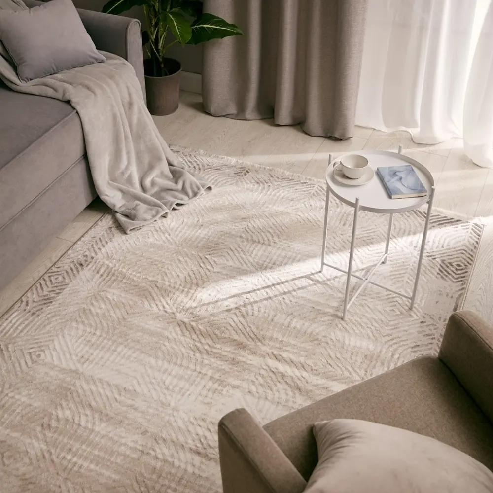 Ковер Santreyd Премиум бежевый 80x150 см для гостиной и детской 86372774 STLM-0068278