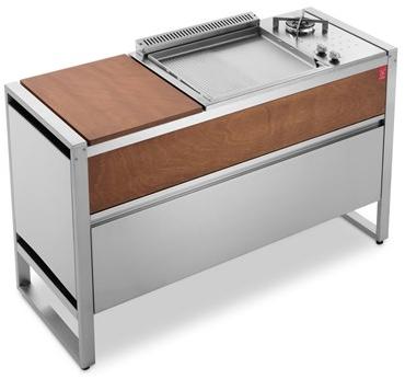 PLA.NET Outdoor Cooking Мобильная летняя кухня с газовым барбекю Oasi sun-id-1395642 - Вид №14