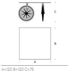 FontanaArte Квадратный стол из флоат-стекла sun-id-1495764 - Вид №2