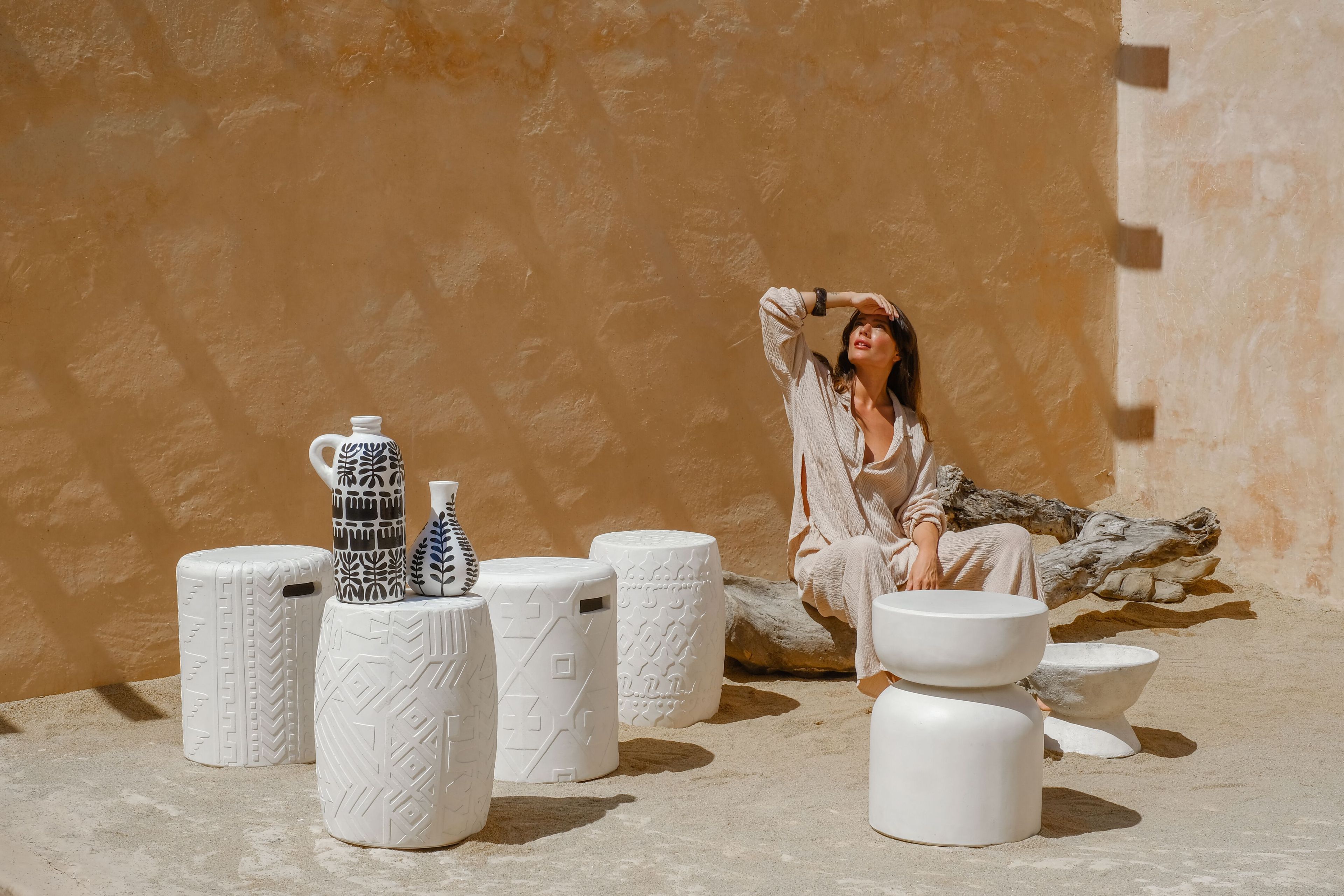 Низкий садовый стул из волокнистого бетона cbdesign Space ARCH-00100235 - Вид №1