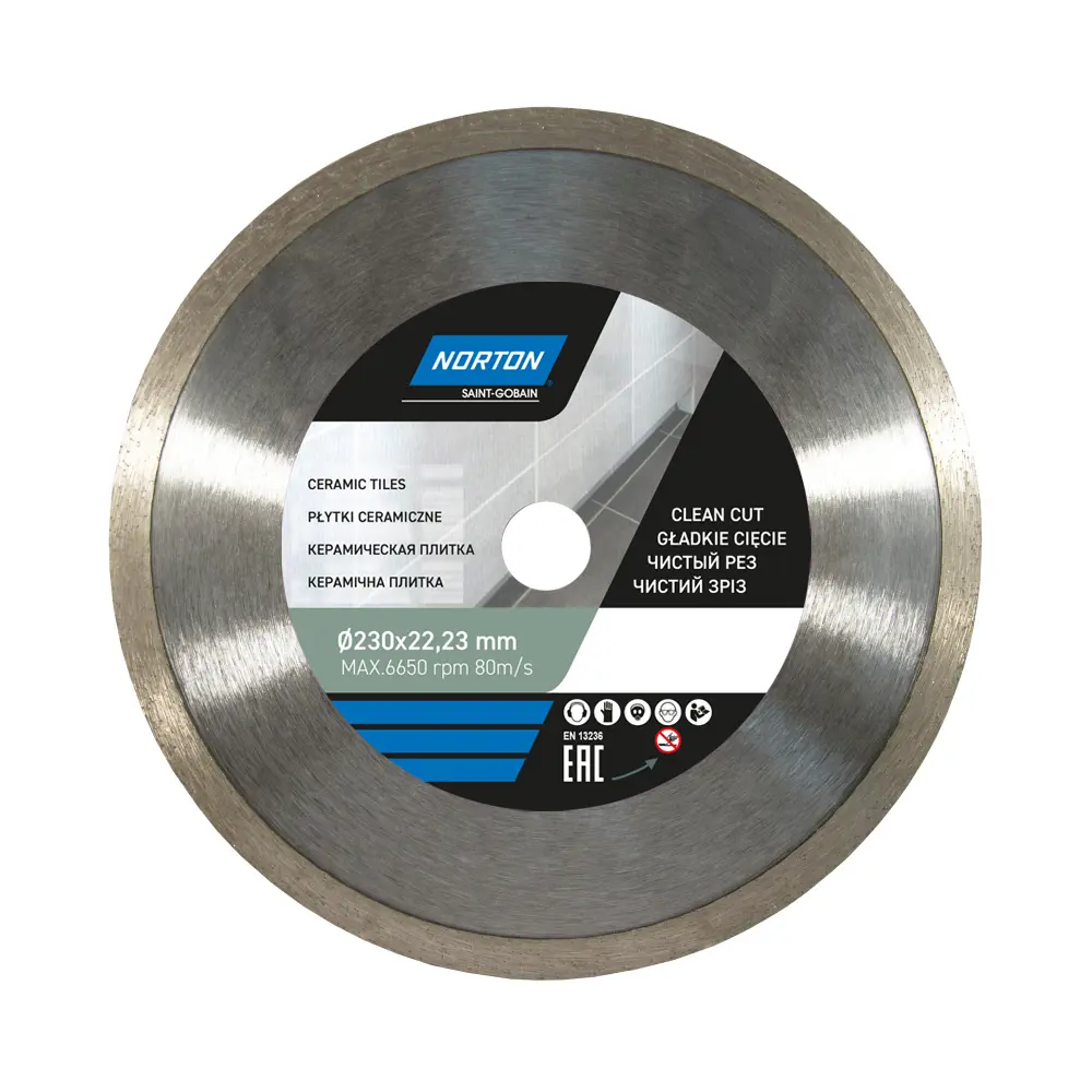Алмазный диск Norton Ceram для точной резки керамики и плитки 10920652 STLM-0000783