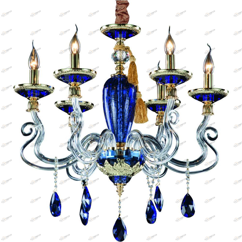 Подвесная люстра Divinare Simona 5125/11 LM-6 DIVINARE ДИЗАЙНЕРСКИЕ, SIMONA BLUE 074995 Синий 