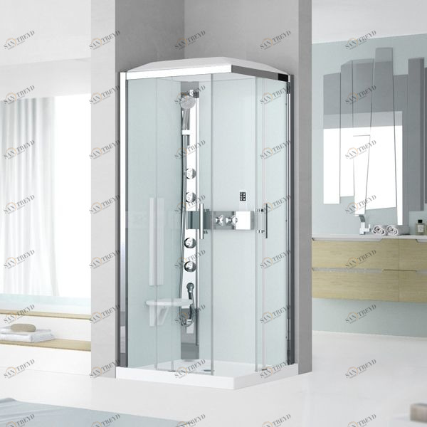 Novellini. Душевая кабина 90x70 A90x70 HYDROMASSAGE с низким душевым поддоном и крышей GLAX 3 GL3A7090SM1F1KGL3A7090DM1F1K