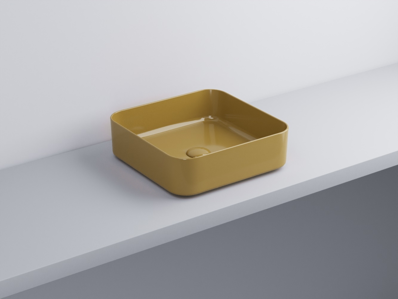 SHCOLAQ40-AM Раковина квадрат 40 cielo Shui Comfort Ceramica Cielo