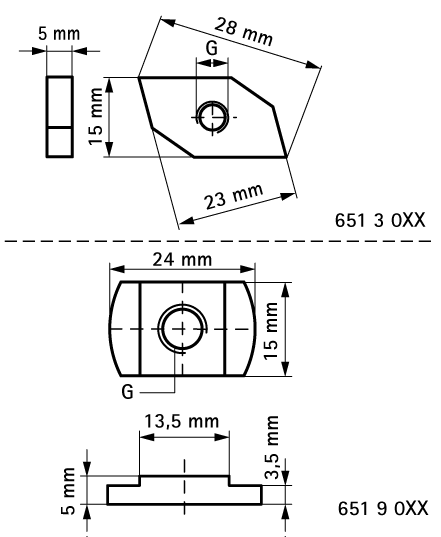 6513008 BIS Канальные гайки монтаж в профиле BIS RapidRail® walraven  - Вид №1