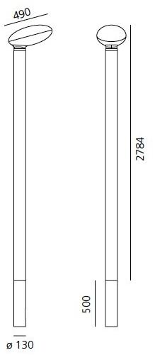 Artemide Светодиодный садовый светильник из алюминия sun-id-1455693 - Вид №1