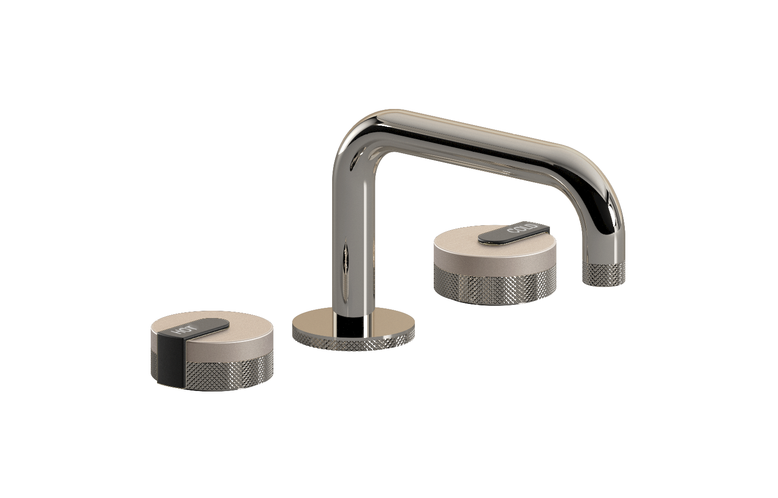 E-11510-R1SN-L1BK-PN Смеситель для умывальника на 3 отвертия GRAFF MOD+