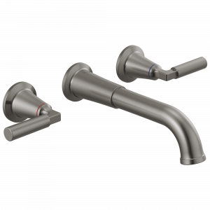 T3548LF-KSWL Накладка для смесителя для ванной комнаты с двумя ручками Delta Faucet Bowery Черный нержавеющий