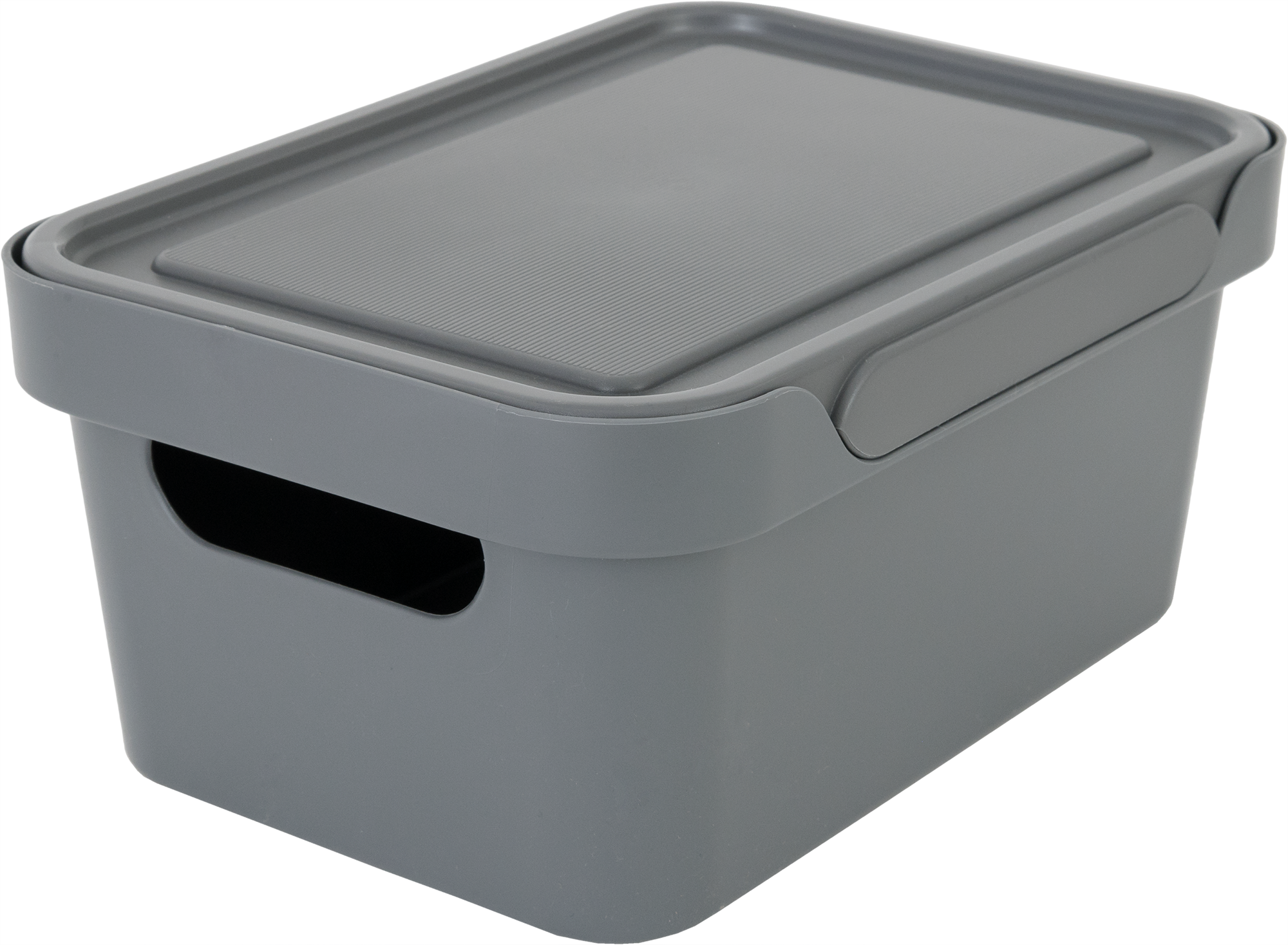 82905602 Ящик с крышкой 27x19x12 см 4.6 л полипропилен цвет серый LUXE STLM-0037752 БЫТПЛАСТ