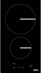 108.0606.106 Better, индукционная варочная поверхность, домино, серия smart, 30см, 2 зоны нагрева, сенсорное управление, 9 ступеней мощности, прямые края, установка сверху или вровень со столешницей, черная Franke Franke Smart