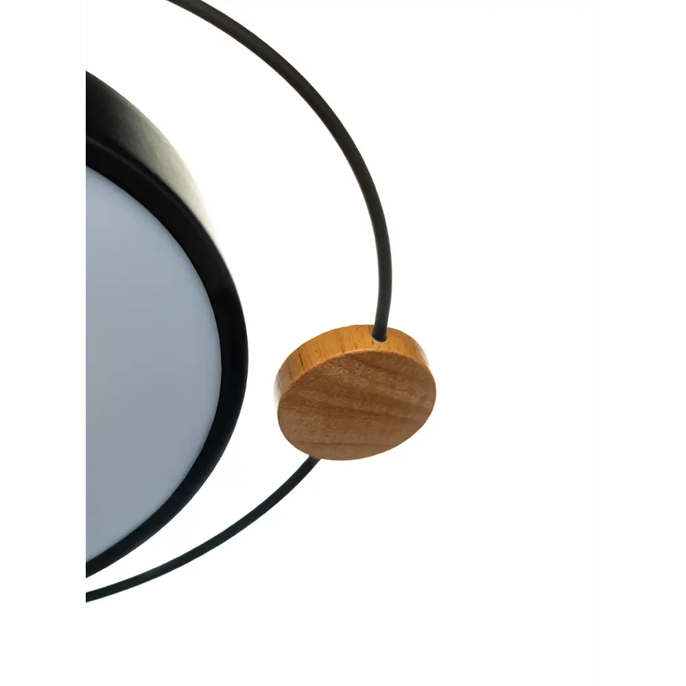 Люстра потолочная светодиодная Lamplandia Bergen Black L1479 с пультом управления, 15 м²,регулируемый белый свет, цвет черный STLM-2112559 - Вид №9