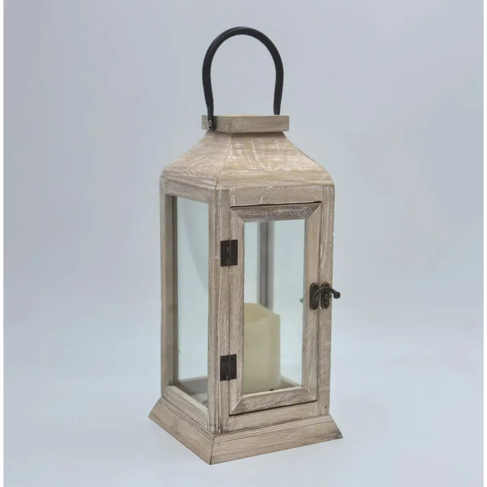 89380291 Электрогирлянда - фигура Фонарь со свечкой для дома 1 лампа 38 см бежевый STLM-1494090 Santreyd  - Вид №8