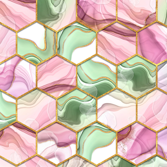 Стеновые панели - Гексагон пинк LIGRON LIST101 2257 - Вид №4