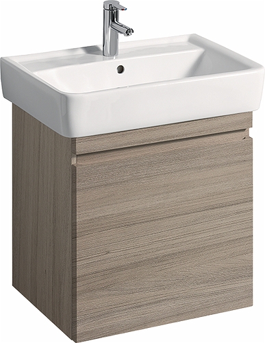 44760 IFO Renova Плоская тумба для умывальника, с ящиком и внутренним ящиком, W = 524 мм, W1 = 600 мм, T = 438 мм, темно-серый  - Вид №7