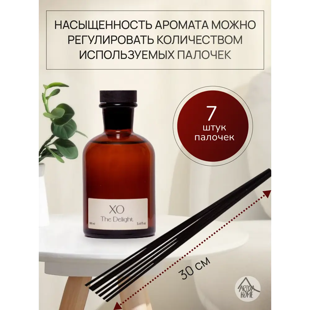 ARIDA HOME Xo The Delight - Аромадиффузор с растительным воском 100 мл 85301629 STLM-0060985 - Вид №2
