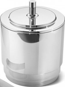 10661490 Georg Jensen Ведерко для льда с щипцами Georg Jensen "Манхеттен" 1,5л Сталь нержавеющая