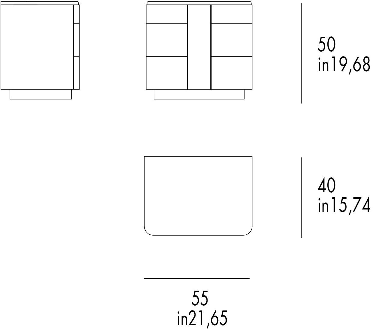 Grilli Прикроватная тумба с ящиками York 710401 - Вид №5