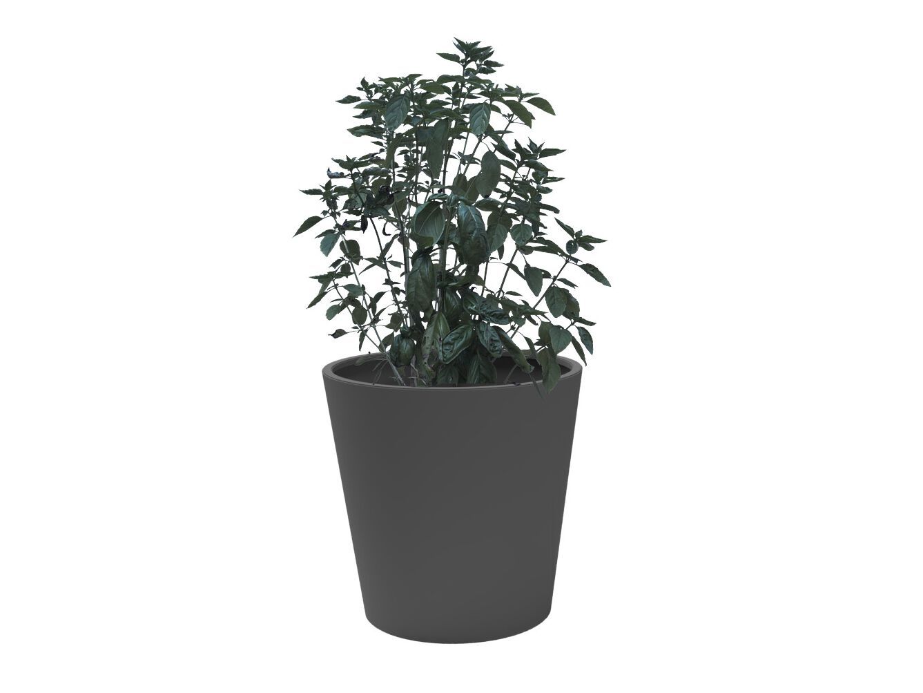 Corten™стальной круглый высокий садовый горшок Urbencéa KONIC ARCH-00082790