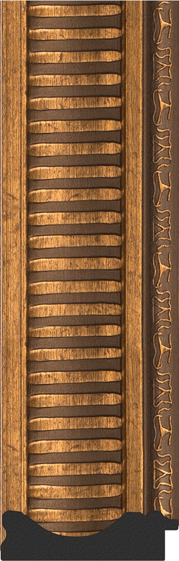 BY 4111 Зеркало с гравировкой в багетной раме - бронзовый акведук 93 mm EVOFORM Exclusive-G - Вид №3