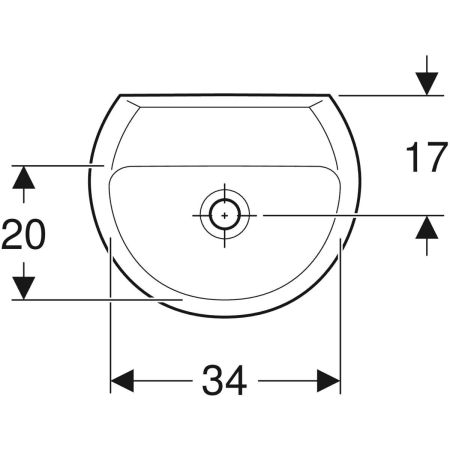 K91045000 Раковина Kolo Rekord с асимметричным переливом Geberit  - Вид №10