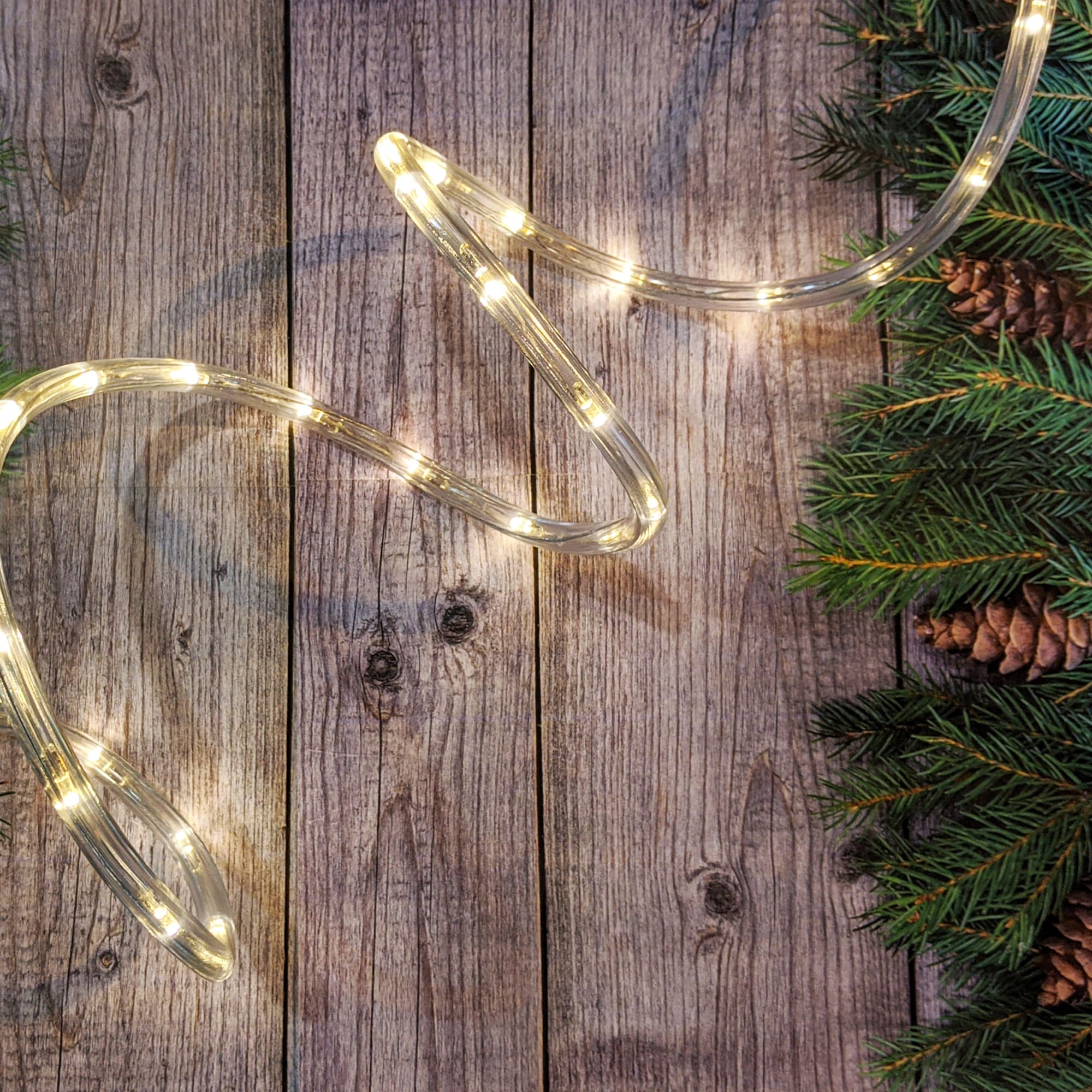 82839179 Электрогирлянда наружная «Дюралайт» 8 м 24 LED/м тёплый белый Santreyd  - Вид №4