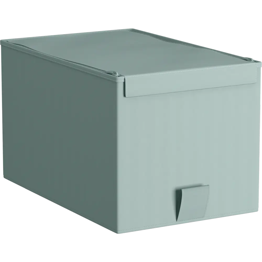 Короб с крышкой Spaceo Laguna 5, 180x165x280 мм, 8 л, нетканый, цвет зеленый 82319124 STLM-2035185 Home