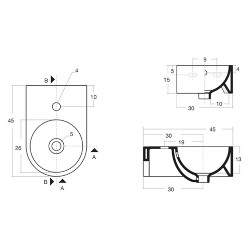 41857 Накладная раковина на столешницу  овальная Santreyd  - Вид №1