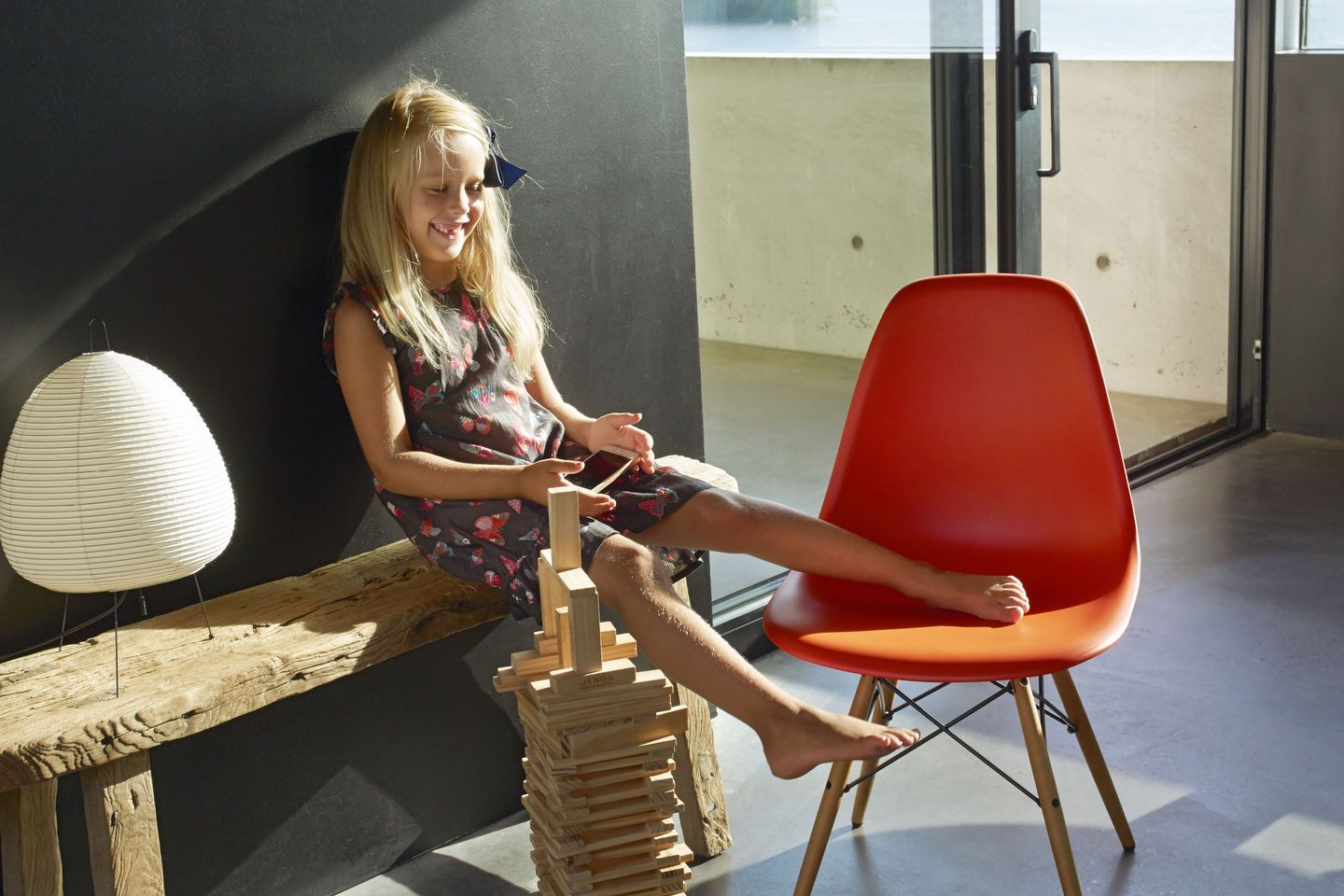 Японская бумажная настольная лампа In Stock Vitra ARCH-00080970 - Вид №4