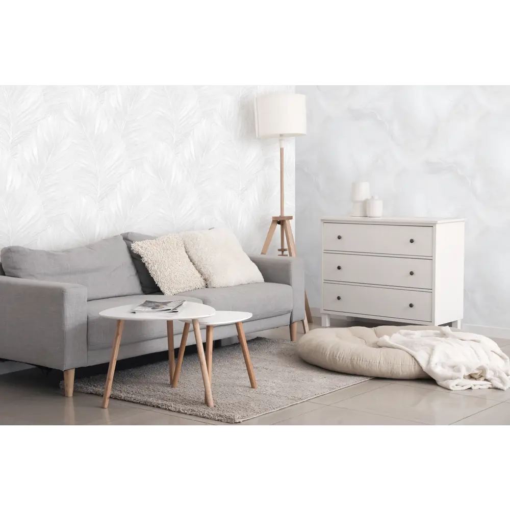 Victoria Stenova Yalta - флизелиновые обои белого цвета с рельефной текстурой 89369840 STLM-0828176 - Вид №4