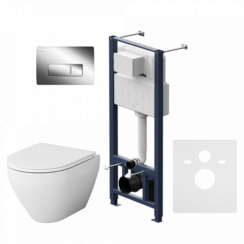 IS48051.701700 Инсталл с клав Pro M глянц хром с подв унит Spirit V2.0 FlashClean с с сид м/л AM.PM Spirit 2.0 