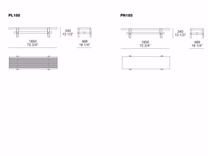 Скамейка из шпона Poliform Home Hotel ARCH-00123090 - Вид №6