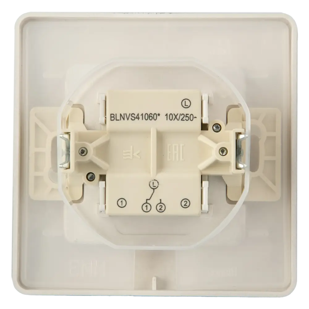 Выключатель проходной встраиваемый Systeme Electric Blanca 1 клавиша цвет алюминий STLM-2146800 - Вид №2