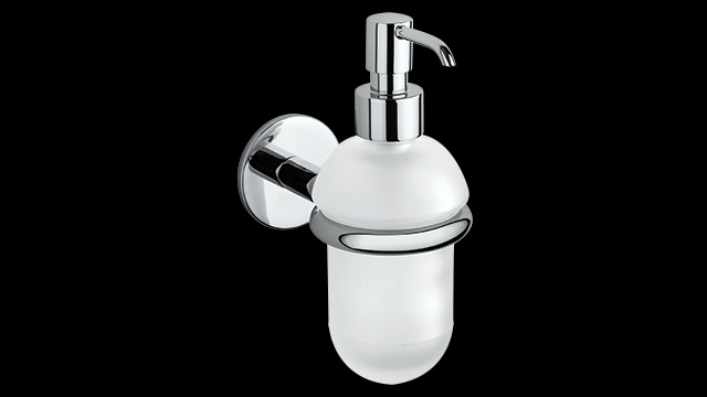 ST127 Дозатор для жидкого мыла, настенный, из матового стекла bagno&associati STANZA Bagno & Associati