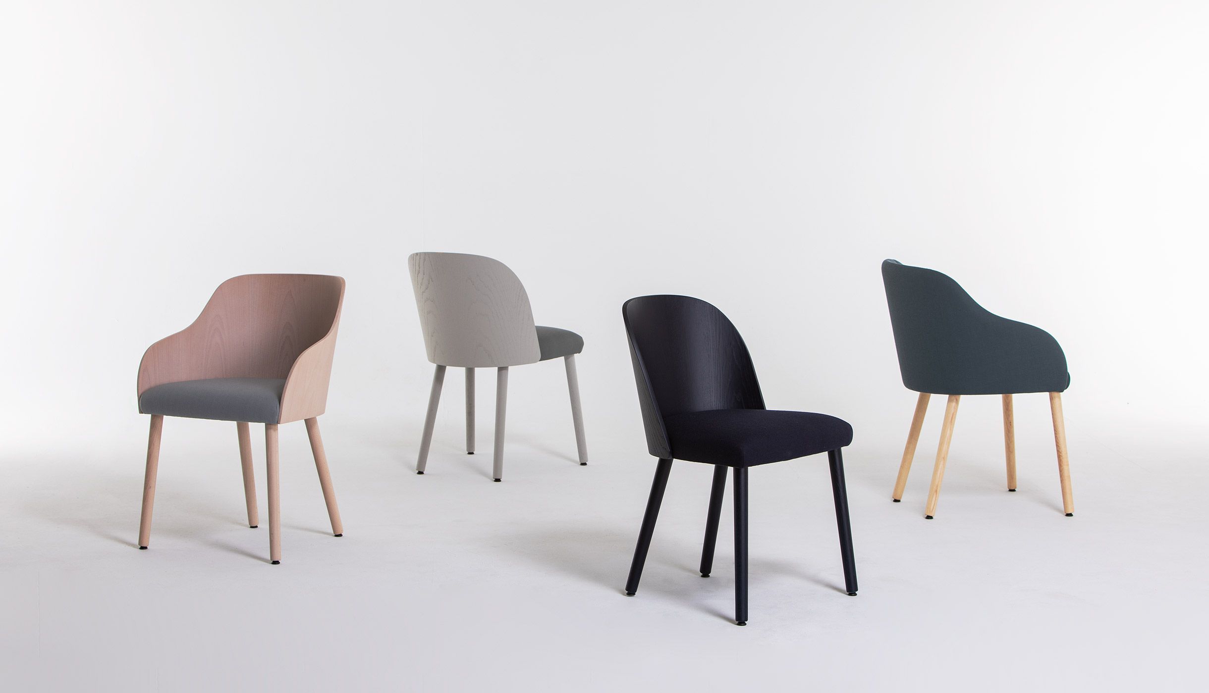 Стул с корпусом из ясеня и металлическими ножками Vergés Cistell Slim ARCH-00013738 - Вид №3