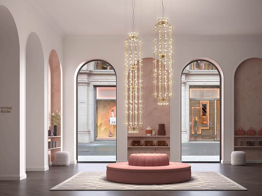 Стеклянный светодиодный подвесной светильник Masiero Raqam ARCH-00070968