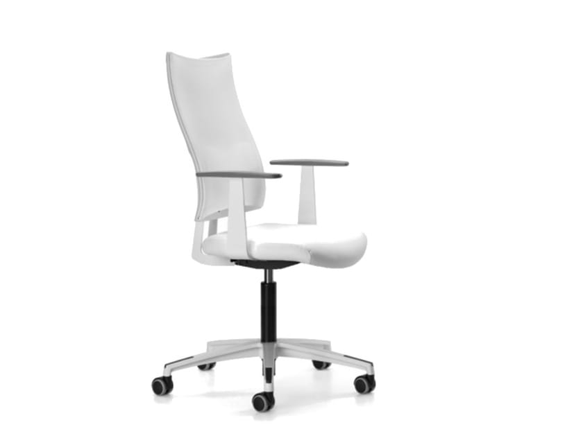 Офисное кресло с сетчатыми колесами и подлокотниками с 5 спицами TALIN Allynet ARCH-00042919