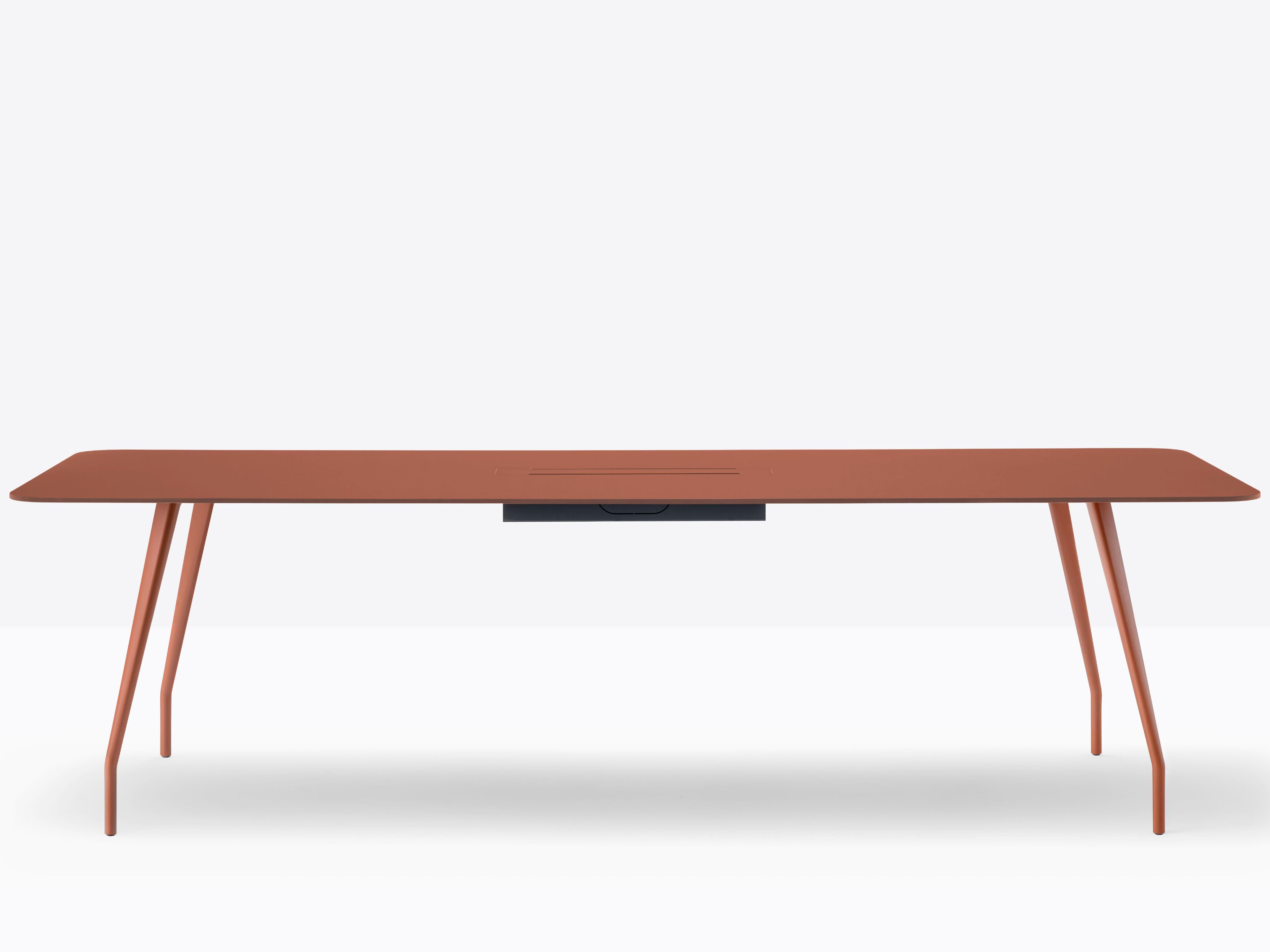 Алюминиевый стол для совещаний с системой люверсов Pedrali RIZZ OFFICE ARCH-00090971 - Вид №2