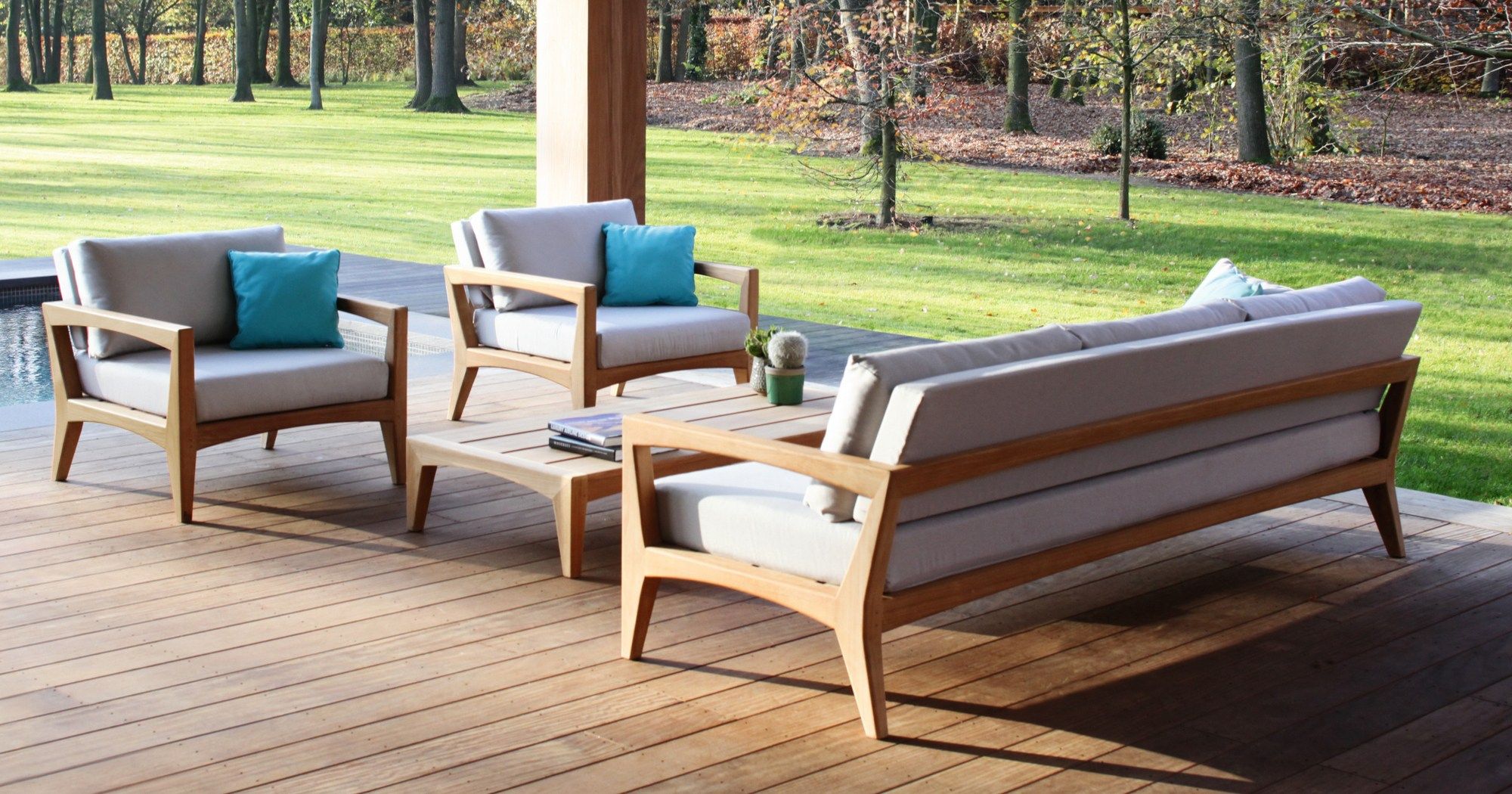 ТИК прямоугольный низкий садовый столик Royal Botania Zenhit lounge ARCH-00096954 - Вид №2