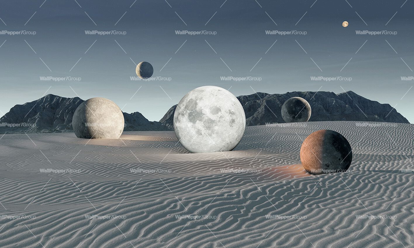 Carta da parati PVC free, eco-friendly, lavabile WallPepper LUNARE ARCH-00009188 - Вид №1