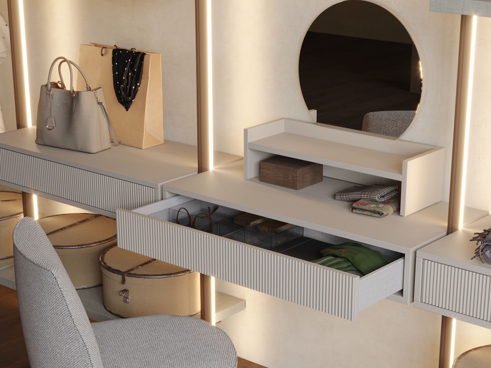 Встроенные гардеробные Giessegi богини красоты ARCH-00130610 - Вид №2