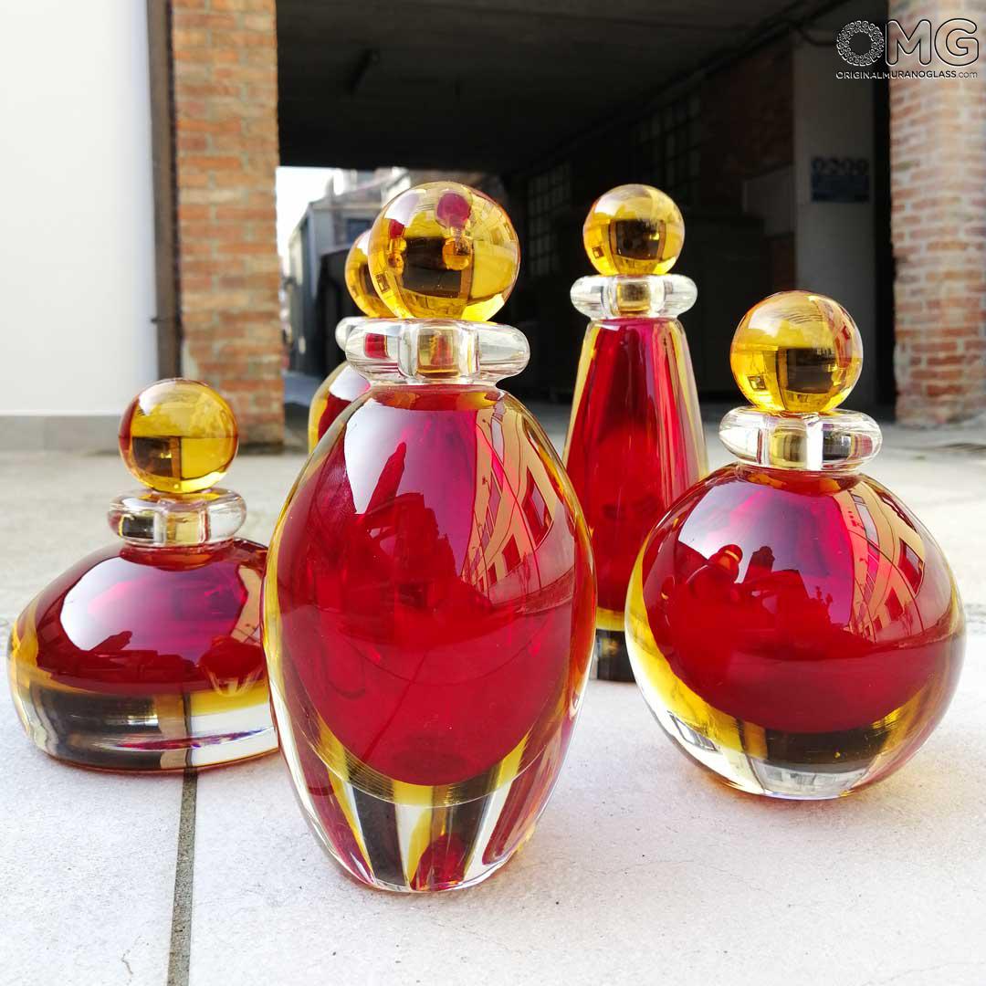 3859 ORIGINALMURANOGLASS Флакон Клюква - соммерсо - муранское стекло OMG 6 см  - Вид №1